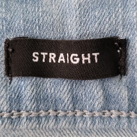 J. Crew Mercantile Straight Leg Jeans Men 36 X 30 Blue Light Wash Normcore - Picture 11 of 14